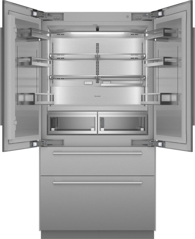 Thermador  Freedom® Built-in French Door Bottom Freezer Masterpiece® - Stainless Steel (T42BT110NS)