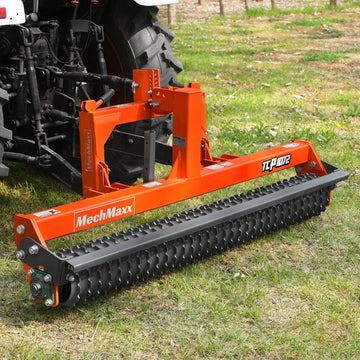 MechMaxx TCP1072 Cultipacker 72" 32 Ductile Iron Wheels Scraper Bar Category 1 and 2 3 Point Hitch Tractor Attachment New