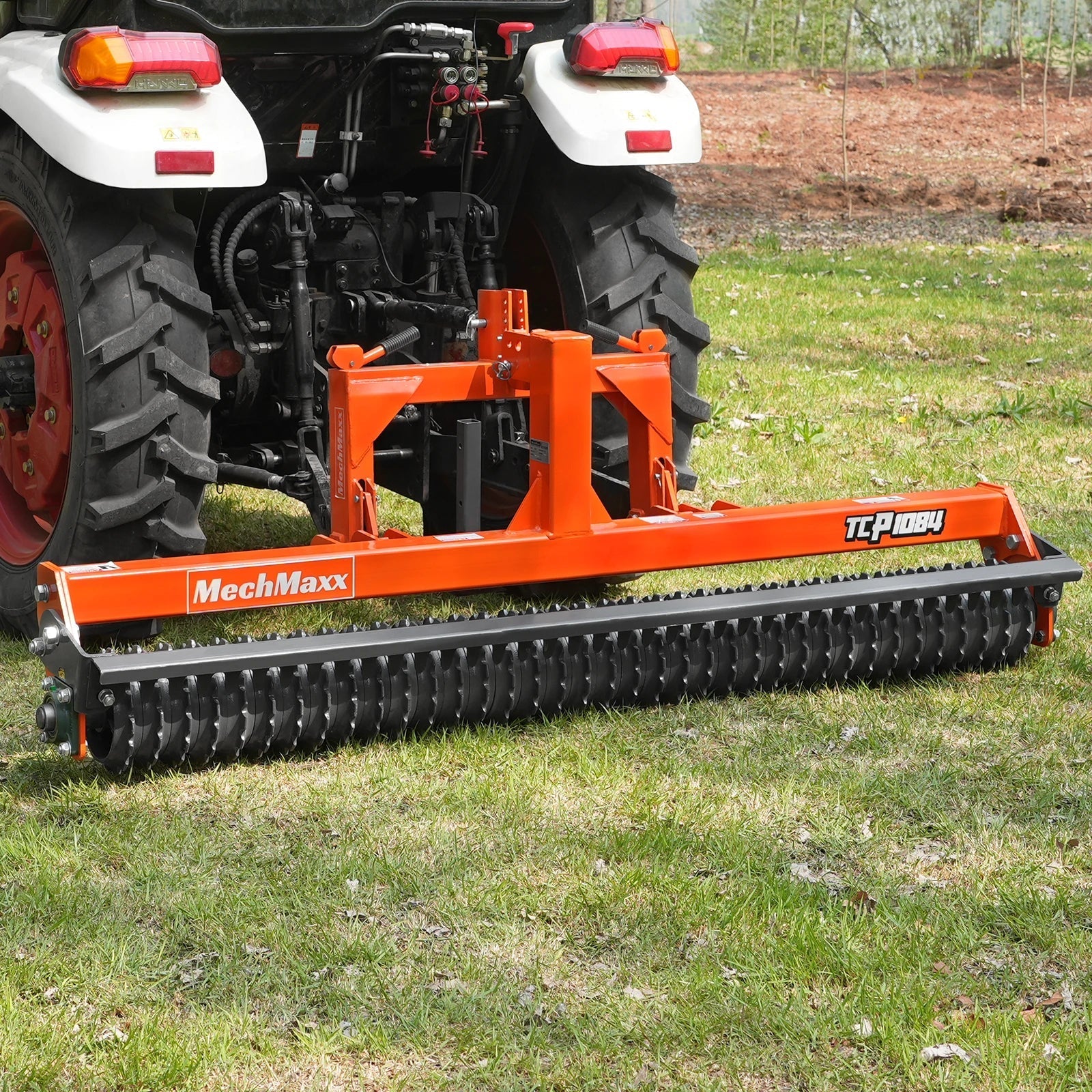 MechMaxx TCP1084 Cultipacker 84" 37 Ductile Iron Wheels Scraper Bar Category 1 and 2 3 Point Hitch Tractor Attachment New