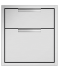 DCS  Double Drawer Tower - Stainless Steel (TDD120)