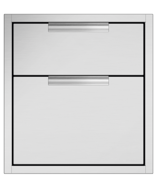 DCS  Double Drawer Tower - Stainless Steel (TDD120)