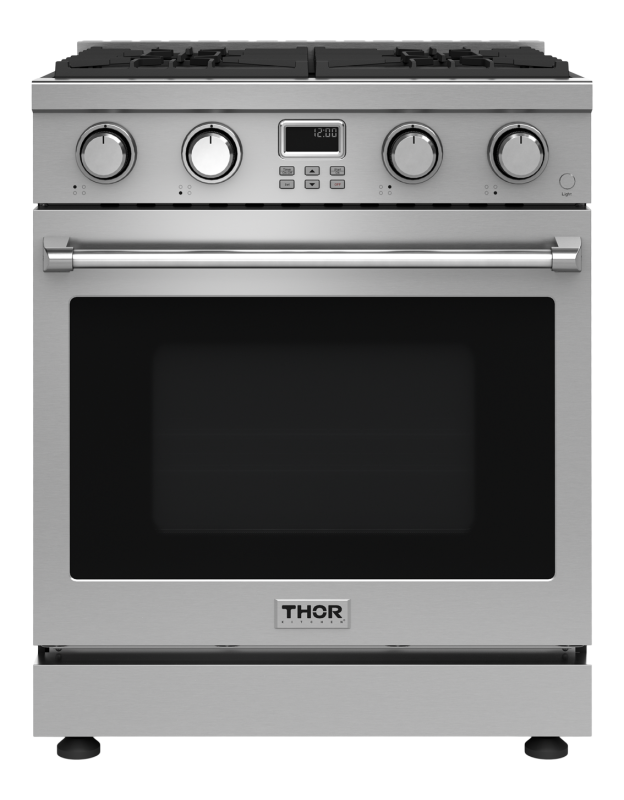 Thor Kitchen  30 Inch Contemporary Professional Liquid Propane Range Thor Kitchen - Stainless Steel (ARG30LP)