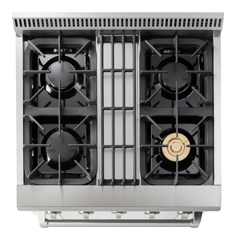 Thor Kitchen  30 Inch Professional Dual Fuel Range - Stainless Steel (HRD3088U)