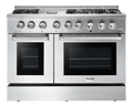 Thor Kitchen  48 Inch Dual Fuel Range in Stainless Steel - Professional (Discontinued) - Stainless Steel (HRD4803U)