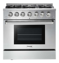 Thor Kitchen  36 Inch Professional Liquid Propane Range - Stainless Steel (HRG3618ULP)
