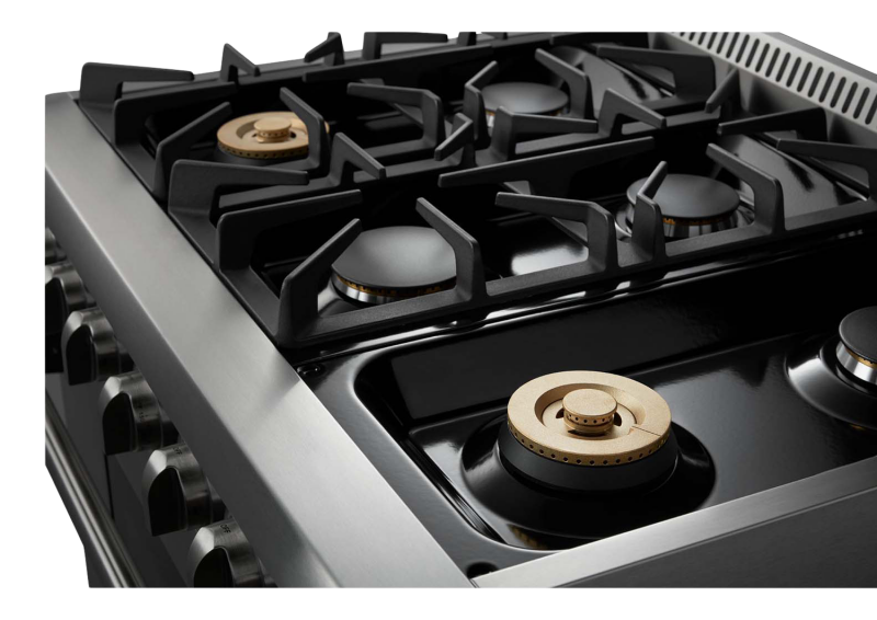 Thor Kitchen  36 Inch Professional Liquid Propane Range - Stainless Steel (HRG3618ULP)