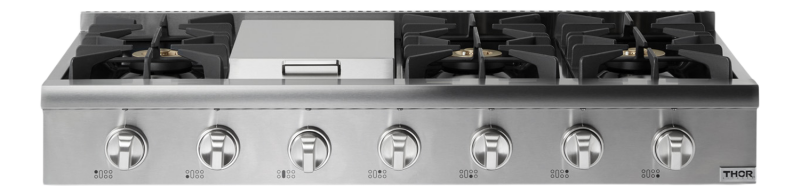 Thor Kitchen  48 Inch Professional Gas Rangetop Thor Kitchen - Stainless Steel (HRT4806U)