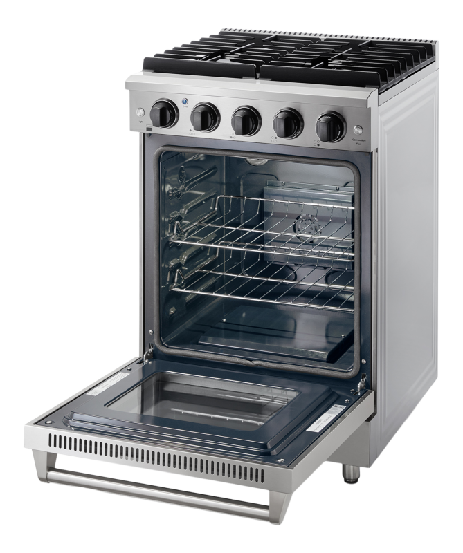 Thor Kitchen  24 Inch Liquid Propane Range Thor Kitchen - Stainless Steel (LRG2401ULP)