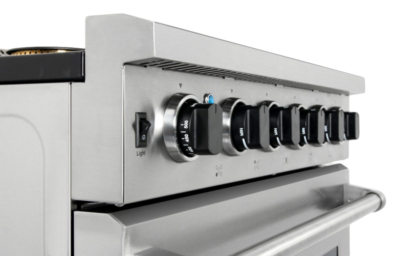 Thor Kitchen  30 Inch Gas Range, 5 Burner Convection Oven Thor Kitchen - Stainless Steel (LRG3001U)