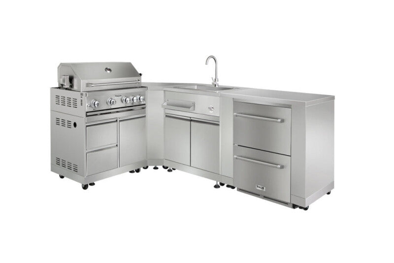 THOR KITCHEN  Outdoor Kitchen Sink Cabinet In Stainless Steel - Stainless Steel (MK01SS304)