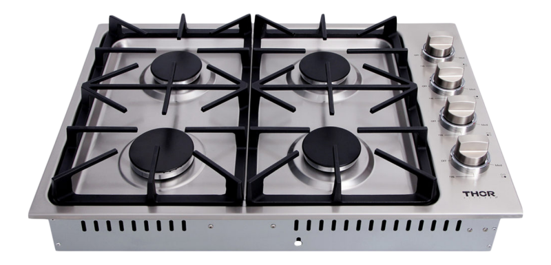 Thor Kitchen  30 Inch Professional Drop-in Gas Cooktop In Stainless Steel Thor Kitchen - Stainless Steel (TGC3001)