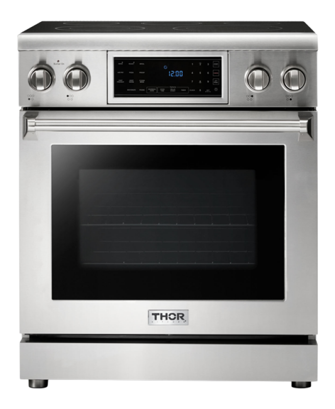 THOR KITCHEN  30 Inch Tilt Panel Electric Range Professional - Stainless Steel (TRE3001)