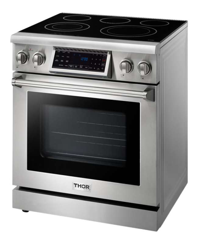 THOR KITCHEN  30 Inch Tilt Panel Electric Range Professional - Stainless Steel (TRE3001)