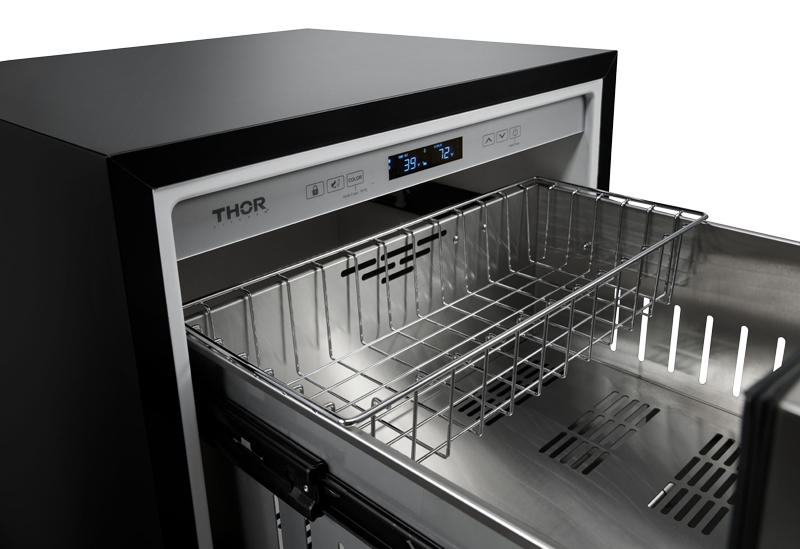 THOR KITCHEN  24 Inch Indoor Outdoor Refrigerator Drawer - Stainless Steel (TRF24U)