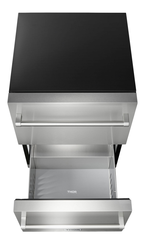 THOR KITCHEN  24 Inch Indoor Outdoor Refrigerator Drawer - Stainless Steel (TRF24U)