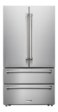 Thor Kitchen  36 Inch Professional French Door Refrigerator With Freezer Drawers Thor Kitchen - Stainless Steel (TRF3602)