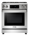 Thor Kitchen  30 Inch Tilt Panel Professional Liquid Propane Range - Stainless Steel (TRG3001LP)