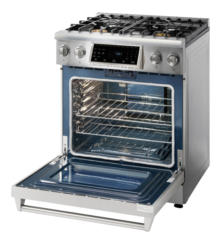 Thor Kitchen  30 Inch Tilt Panel Professional Liquid Propane Range - Stainless Steel (TRG3001LP)
