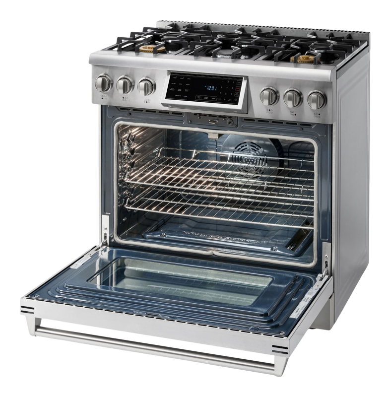 Thor Kitchen  36 Inch Tilt Panel Gas Range Professional - Stainless Steel (TRG3601)