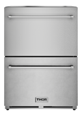 THOR KITCHEN  24 Inch Indoor Outdoor Freezer Drawer Thor Kitchen - Stainless Steel (TRZ24U)