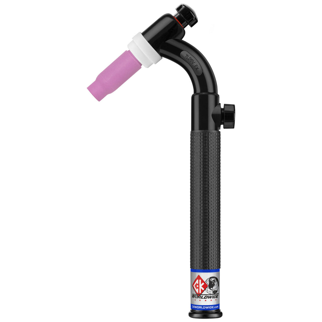 CK Worldwide 200A Trim-Line TIG Torch w/ Flex Head and Valve, 25 ft - TL26V-25-RSF FX