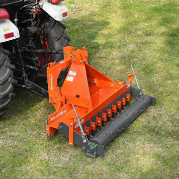 MechMaxx TSP60 Soil Pulverizer 60" Heavy Duty Single Spiked Roller 21 Shanks Category 1 2 3 Point Hitch Tractor Attachment New