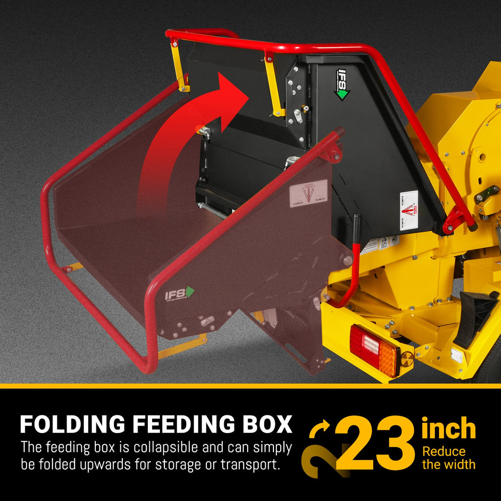 35hp 1000cc ZONSEN E-Start 8 inch Gas Powered Commerical Wood Chipper with Intelligent Hydraulic Feeding System ,  CROBA TX1000