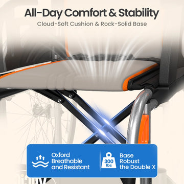 Vocic U32 Wheelchair Ultra Lightweight Foldable Quick-Release Wheels 300 lb. Capacity New