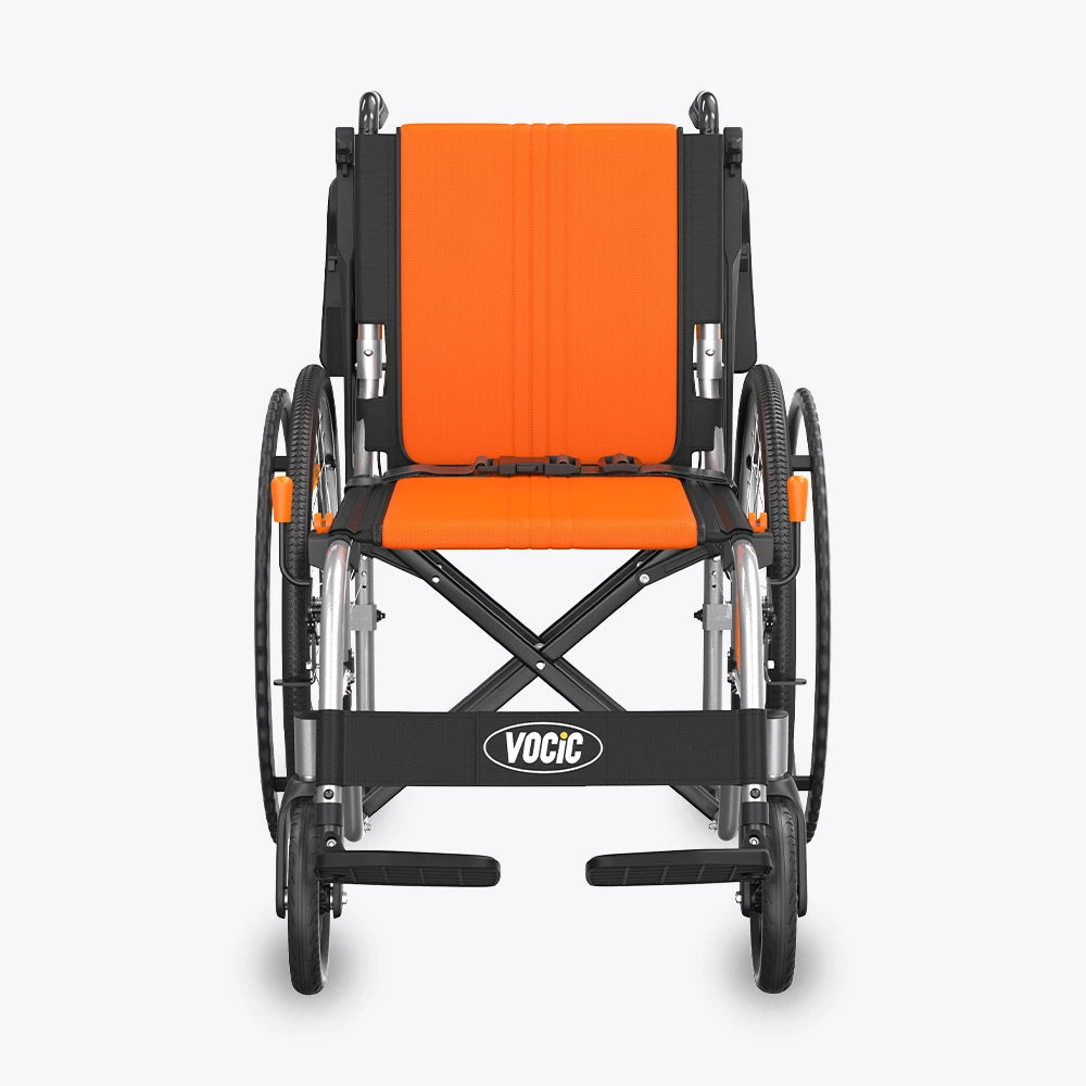Vocic U32 Wheelchair Ultra Lightweight Foldable Quick-Release Wheels 300 lb. Capacity New