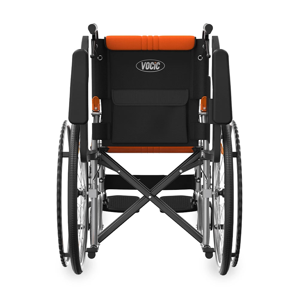 Vocic U32 Wheelchair Ultra Lightweight Foldable Quick-Release Wheels 300 lb. Capacity New