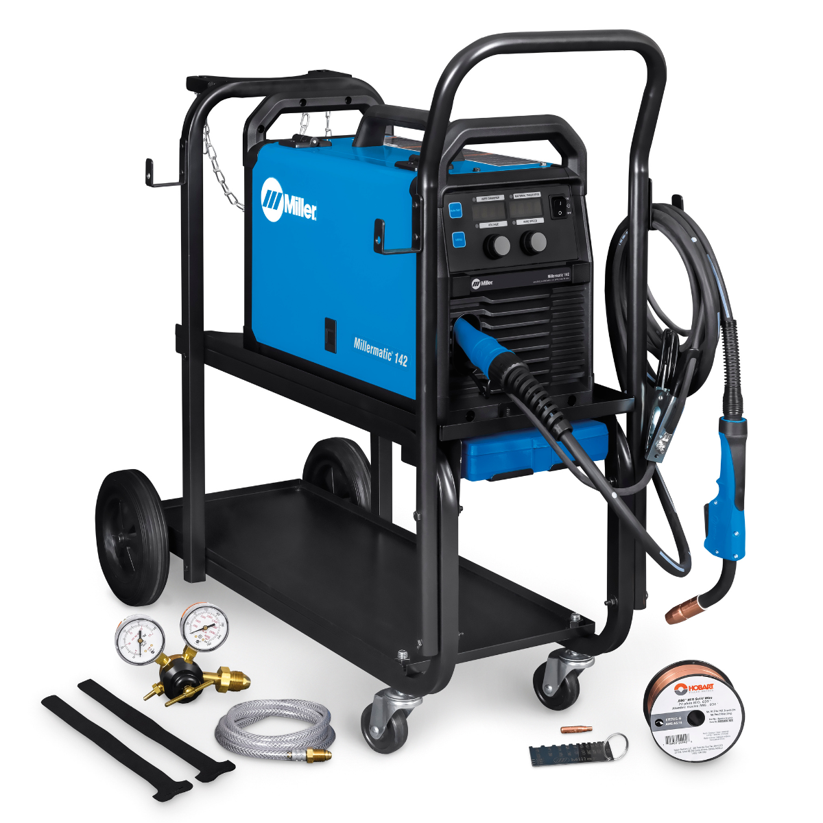 Miller Millermatic 142 MIG Welder w/ Running Gear/Cylinder Rack- 951000072