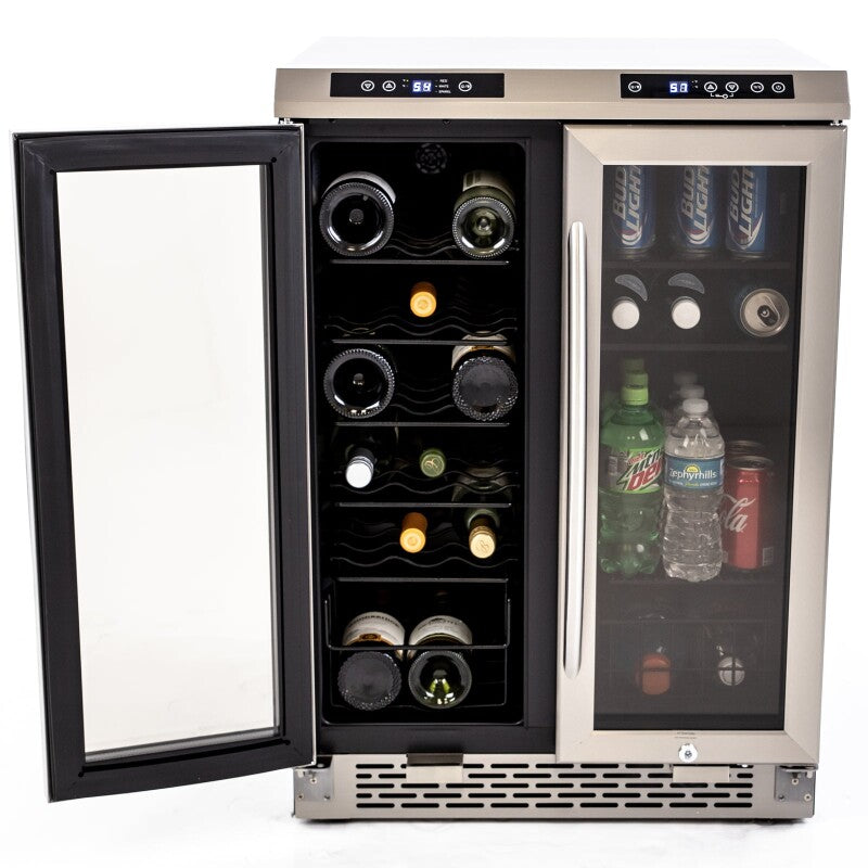 AVANTI  Avanti 19 Bottle/66 Can Dual-Zone Wine & Beverage Center - Stainless Steel (WBV19DZ)