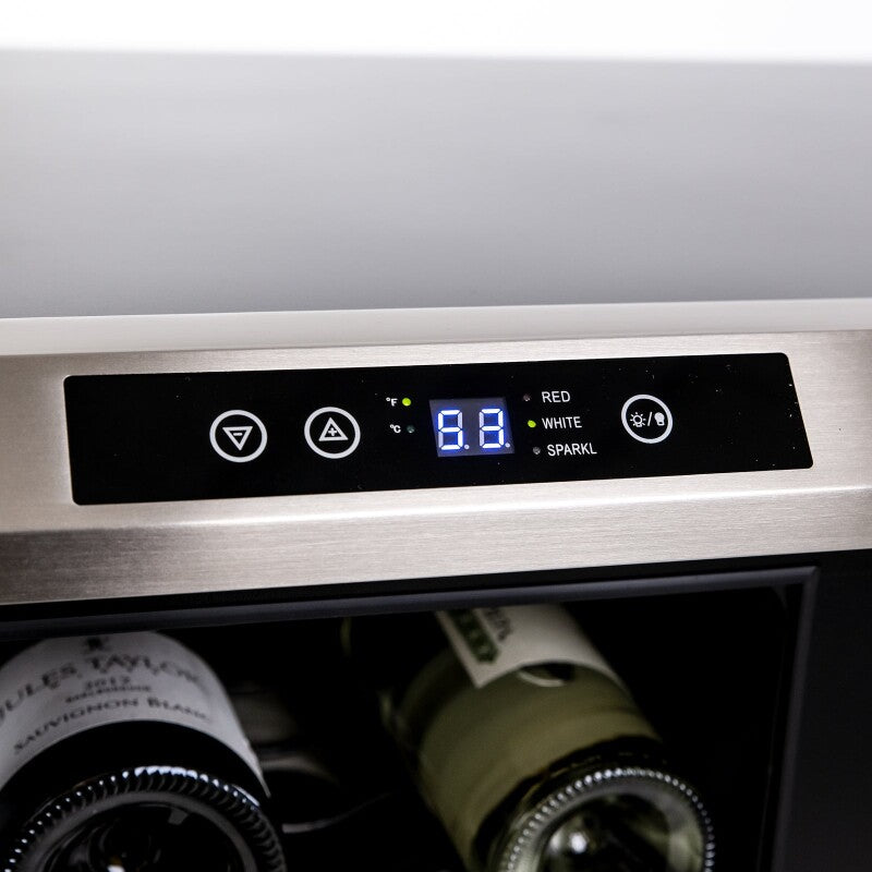 AVANTI  Avanti 19 Bottle/66 Can Dual-Zone Wine & Beverage Center - Stainless Steel (WBV19DZ)