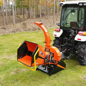 MechMaxx WC68H Wood Chipper 6" 3 Point Hydraulic Feeding PTO for 20-50HP Tractor New