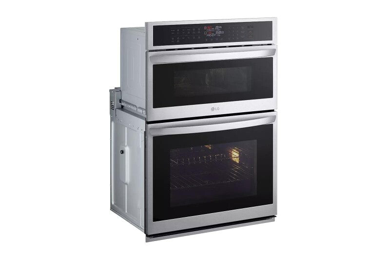 LG  1.7/4.7 Cu. Ft. Smart Combination Wall Oven With Convection And Air Fry - Print Proof Stainless Steel (WCEP6423F)