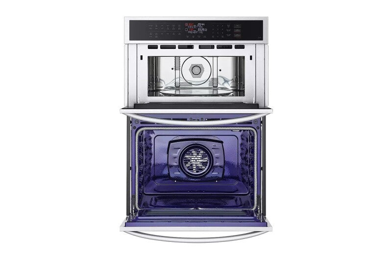 LG  1.7/4.7 Cu. Ft. Smart Combination Wall Oven With Convection And Air Fry - Print Proof Stainless Steel (WCEP6423F)
