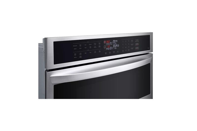 LG  1.7/4.7 Cu. Ft. Smart Combination Wall Oven With Convection And Air Fry - Print Proof Stainless Steel (WCEP6423F)
