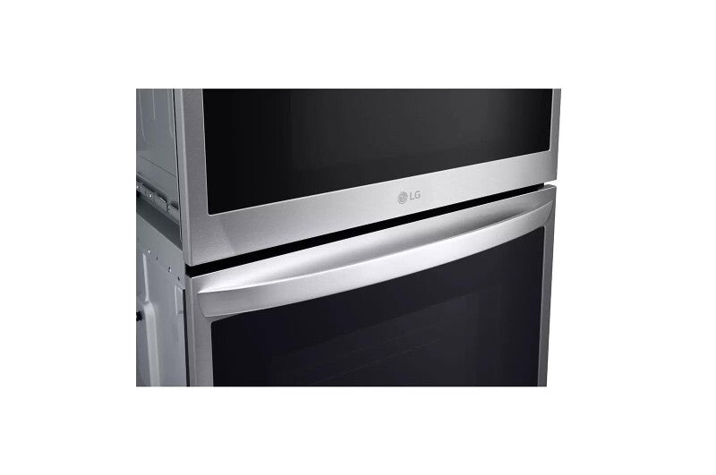 LG  1.7/4.7 Cu. Ft. Smart Combination Wall Oven With Convection And Air Fry - Print Proof Stainless Steel (WCEP6423F)