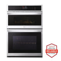 LG  1.7/4.7 Cu. Ft. Smart Combination Wall Oven With Convection And Air Fry - Print Proof Stainless Steel (WCEP6423F)
