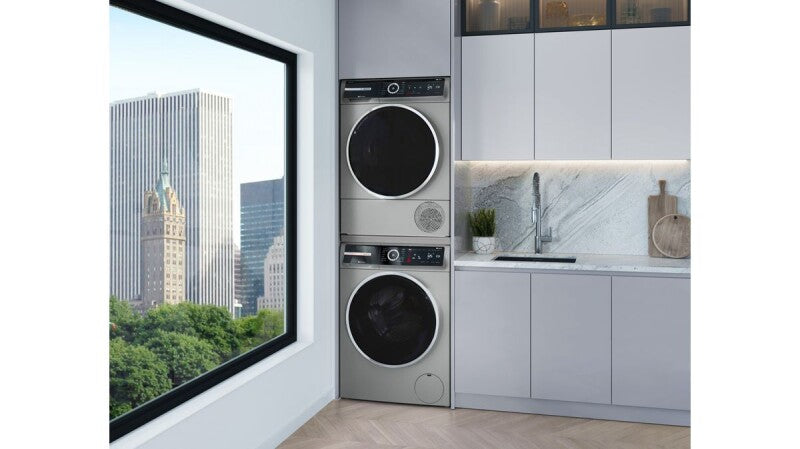 Bosch 800 Series Compact Washer - Pearl Steel (WGB246AXUC)