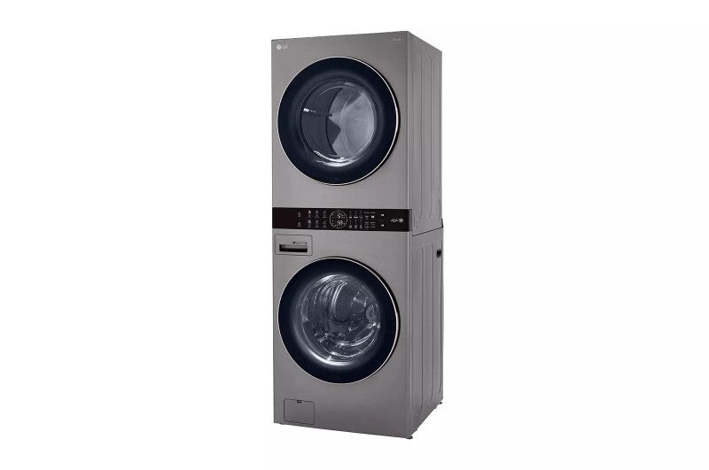 LG  Single Unit Front Load Washtower™ With Center Control™ 4.5 Cu. Ft. Washer And 7.4 Cu. Ft. Gas Dryer - Graphite Steel (WKG101HVA)