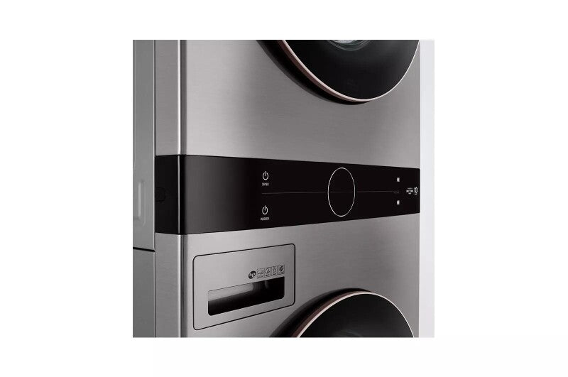 LG  Single Unit Front Load Washtower™ With Center Control™ 4.5 Cu. Ft. Washer And 7.4 Cu. Ft. Gas Dryer - Graphite Steel (WKG101HVA)