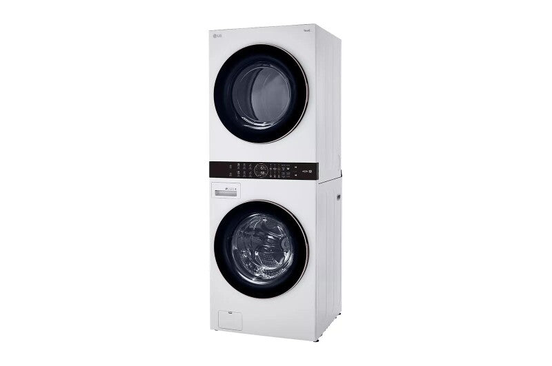 LG  Single Unit Front Load Washtower™ With Center Control™ 4.5 Cu. Ft. Washer And 7.4 Cu. Ft. Gas Dryer - White (WKG101HWA)