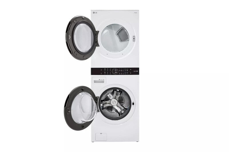 LG  Single Unit Front Load Washtower™ With Center Control™ 4.5 Cu. Ft. Washer And 7.4 Cu. Ft. Gas Dryer - White (WKG101HWA)