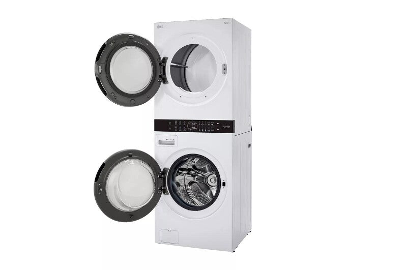 LG  Single Unit Front Load Washtower™ With Center Control™ 4.5 Cu. Ft. Washer And 7.4 Cu. Ft. Gas Dryer - White (WKG101HWA)