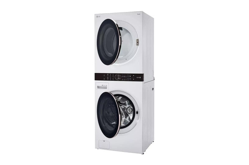 LG  Single Unit Front Load Washtower™ With Center Control™ 4.5 Cu. Ft. Washer And 7.4 Cu. Ft. Gas Dryer - White (WKG101HWA)