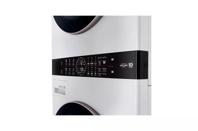LG  Single Unit Front Load Washtower™ With Center Control™ 4.5 Cu. Ft. Washer And 7.4 Cu. Ft. Gas Dryer - White (WKG101HWA)