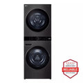 LG  Single Unit Washtower™ With Center Control™ 5.0 Cu. Ft. Front Load Washer And 7.8 Cu. Ft. Electric Ventless Heat Pump Dryer - Black Steel (WKHC252HBA)