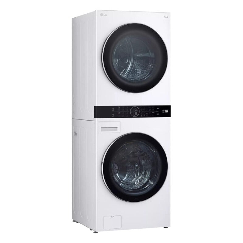 LG  Single Unit Washtower™ With Center Control™ 5.0 Cu. Ft. Front Load Washer And 7.8 Cu. Ft. Electric Ventless Heat Pump Dryer - White (WKHC252HWA)