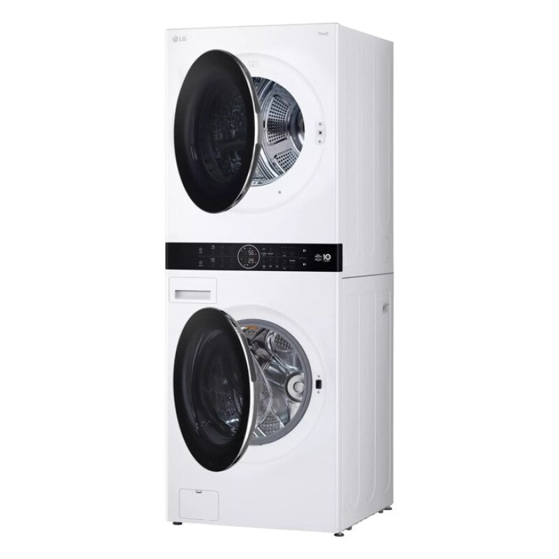 LG  Single Unit Washtower™ With Center Control™ 5.0 Cu. Ft. Front Load Washer And 7.8 Cu. Ft. Electric Ventless Heat Pump Dryer - White (WKHC252HWA)